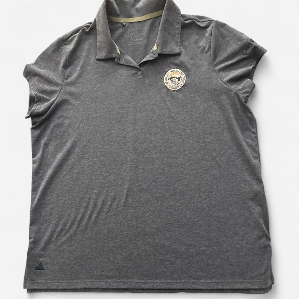 Adidas Women's Grey and Navy Polo-shirts